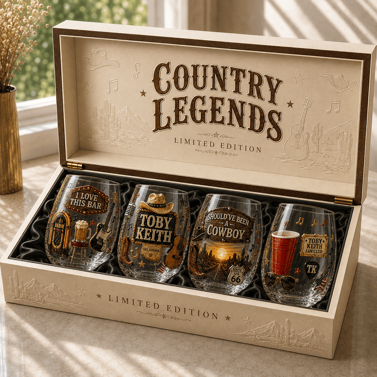 Premium TBKH Stemless Wine Glass Set TTTT